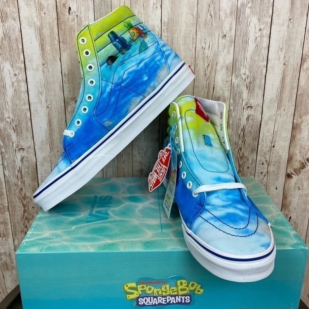 Vans x SpongeBob Sk8-Hi Imaginaaation High Top Sneakers Size 11.5 Men